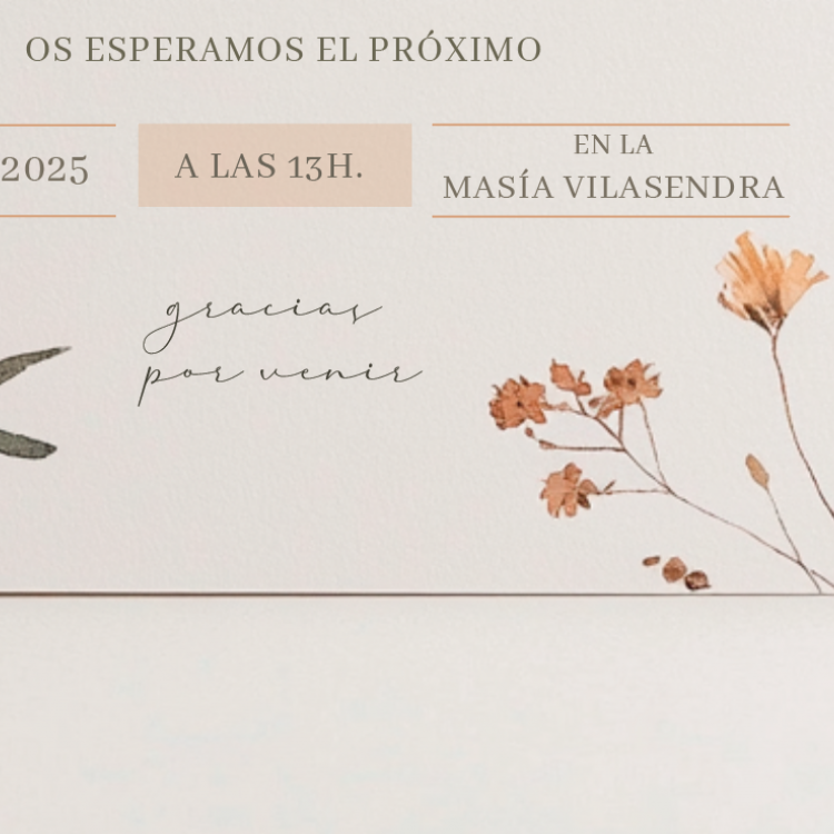 Invitación modelo acuarela